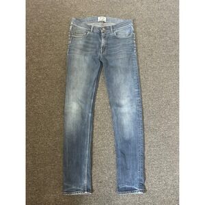 Acne Studios Ace Oreo Slim Fir Blue Jeans Mens 31x32 (Fits 30x30) Faded Denim